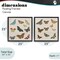 Stupell Industries Collection of Vintage Butterflies 2pc Floating Frame Set, design by Dan Meneely